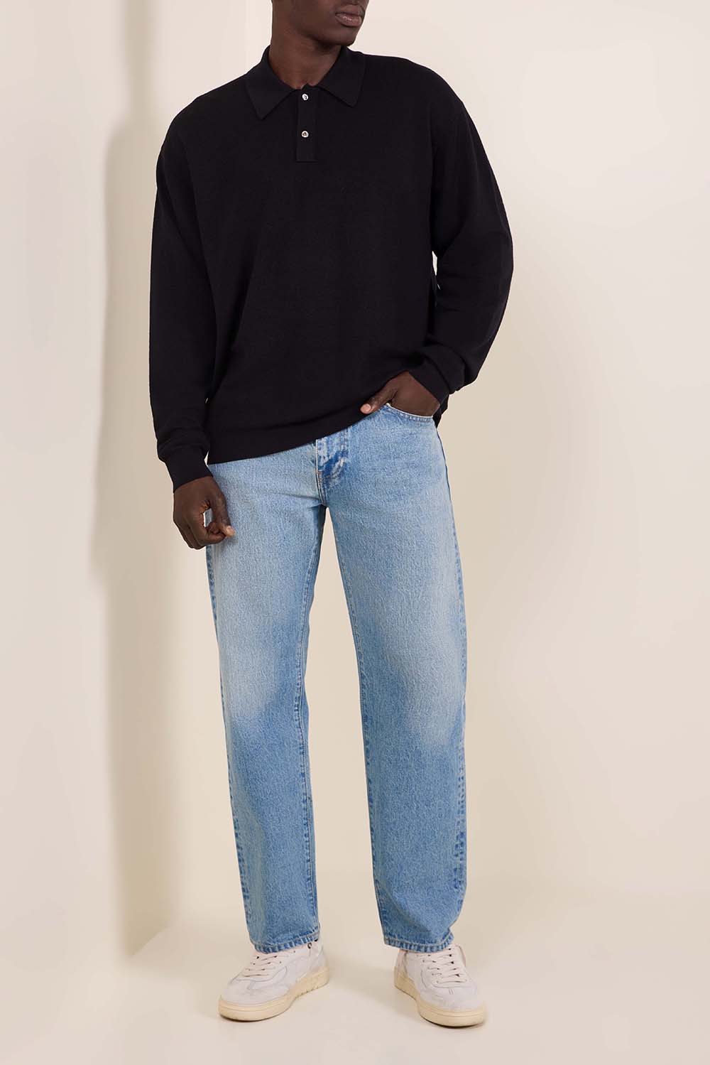 מכנסי ג'ינס בגזרה ישרה